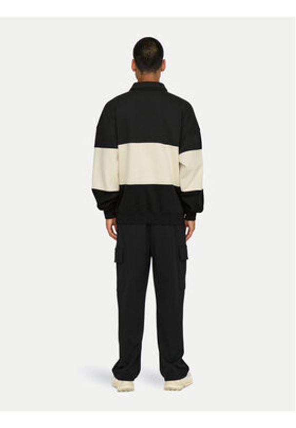 Only & Sons Bluza Byorn 22031400 Czarny Oversize. Kolor: czarny. Materiał: bawełna