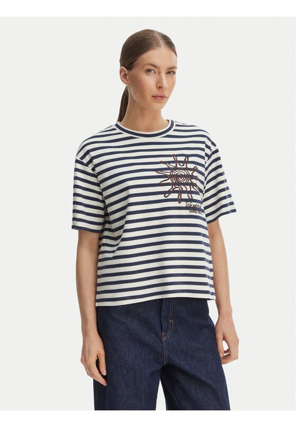 Weekend Max Mara T-Shirt Sabato 2615941112 Granatowy Regular Fit. Kolor: niebieski. Materiał: bawełna