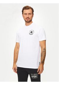 Plein Sport T-Shirt AADC MTK7940 STE001N Biały Regular Fit. Kolor: biały. Materiał: bawełna. Styl: sportowy #2