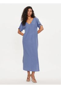 Triumph Sukienka letnia Beach MyWear 10214559 Niebieski Regular Fit. Kolor: niebieski. Materiał: lyocell. Sezon: lato