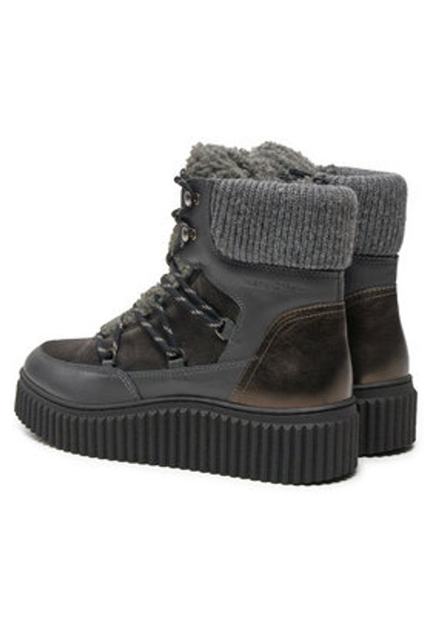 Marc O'Polo Trzewiki OO2M3012 Szary. Kolor: szary. Materiał: skóra