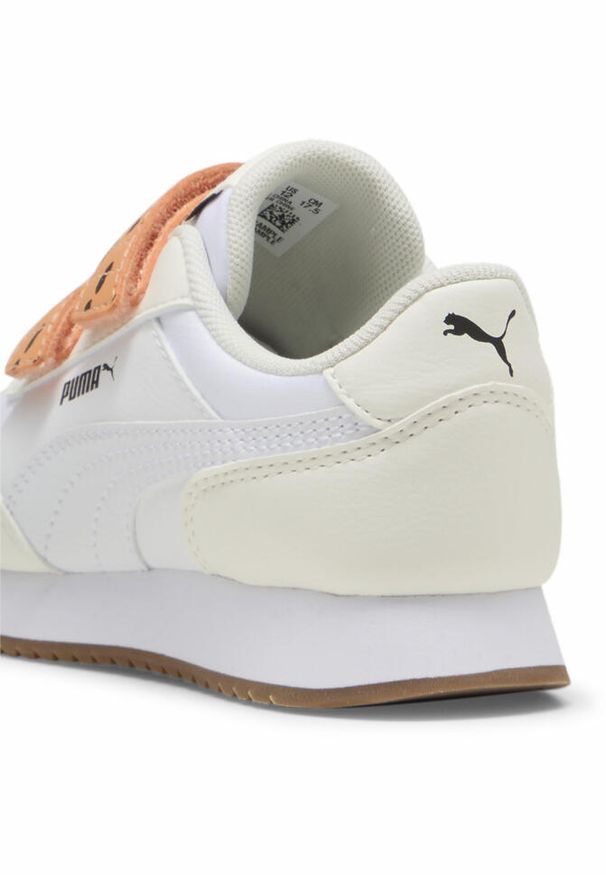 Puma - Dziecięce sneakersy Adaptor Match PUMA Warm White Bright Melon Black Orange. Kolor: pomarańczowy, biały, wielokolorowy, żółty. Sport: bieganie