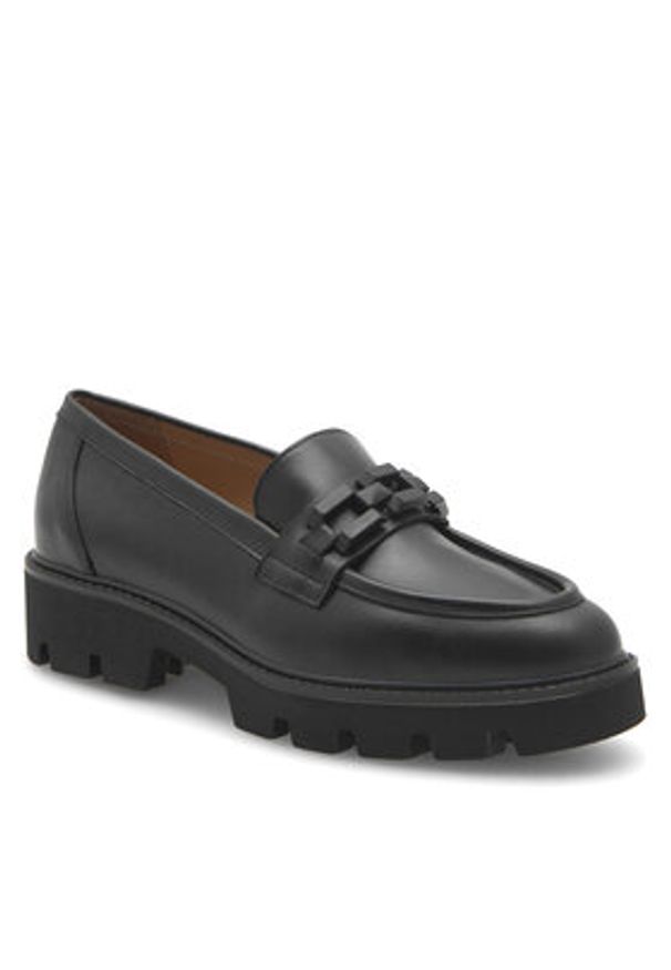 Badura Loafersy TROPEA-E23-28188PE Czarny. Kolor: czarny. Materiał: skóra