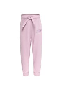 Spodnie dresowe dla dzieci Hummel Fast Apple. Kolor: różowy. Materiał: dresówka. Sport: joga i pilates, bieganie