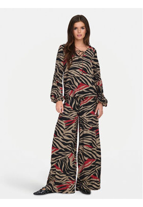 JDY Spodnie palazzo Philippa 15339049 Kolorowy Wide Leg. Materiał: wiskoza. Wzór: kolorowy