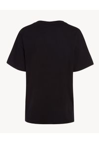 Ermanno Firenze - ERMANNO FIRENZE - Czarny t-shirt z kolorowym haftem. Okazja: na co dzień. Kolor: czarny. Materiał: bawełna. Długość: długie. Wzór: haft, kolorowy. Styl: casual #4