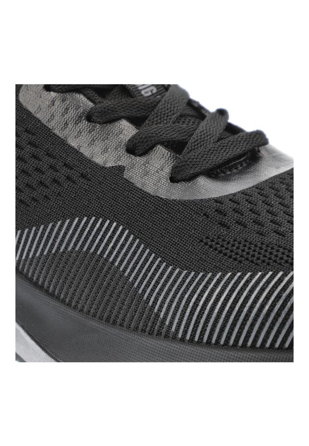 Big-Star - Sneakersy męskie Big Star, oddychająca tekstylna cholewka sznurowany fason amortyzująca gruba podeszwa sportowy design, czarne, TT174254. Okazja: na co dzień, na spacer. Zapięcie: sznurówki. Kolor: czarny. Materiał: materiał. Szerokość cholewki: normalna. Styl: sportowy