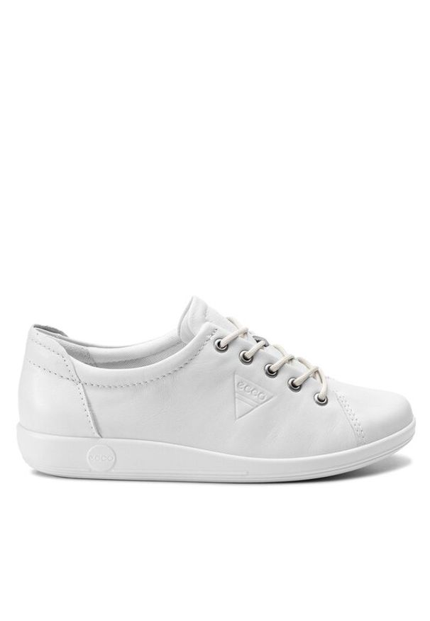 ecco - ECCO Sneakersy Soft 2.0 20650301007 Biały. Kolor: biały. Materiał: skóra