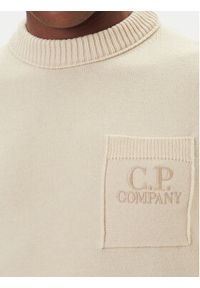 C.P. Company Sweter 19CMKN061A110432A Beżowy Regular Fit. Kolor: beżowy. Materiał: syntetyk #4