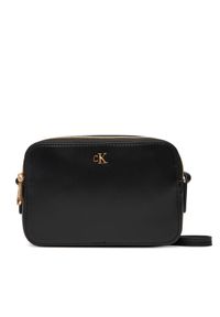 Calvin Klein Torebka Ck Camera Bag LV04F3173G Czarny. Kolor: czarny. Materiał: skórzane