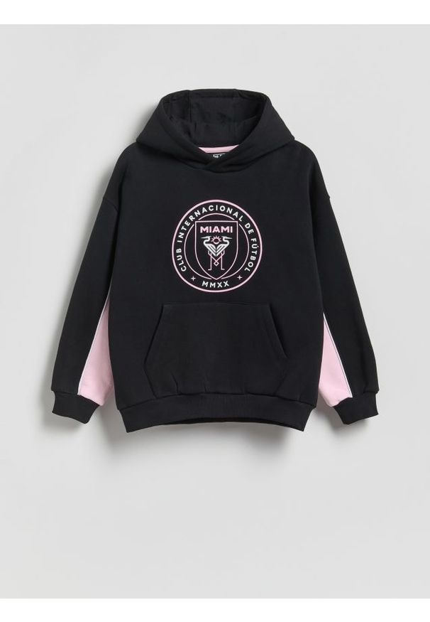 Reserved - Bluza Inter Miami CF - czarny. Kolor: czarny. Materiał: dzianina, bawełna