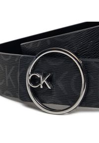 Calvin Klein Pasek Damski Ck Buckle Reversible Belt 3Cm K60K612359 Czarny. Kolor: czarny. Materiał: skóra #3