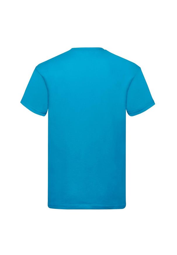 FRUIT OF THE LOOM - Oryginalna Bawełniana Koszulka Unisex Dla Dorosłych. Kolor: niebieski. Materiał: bawełna