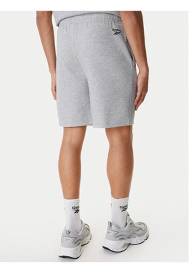 Reebok Szorty sportowe Braddish RK25559CCM Szary Relaxed Fit. Kolor: szary. Materiał: bawełna. Styl: sportowy