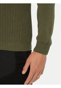 Aeronautica Militare Sweter 262MA1572UL00409 Khaki Regular Fit. Kolor: brązowy. Materiał: bawełna #2