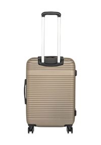 Ochnik - Komplet walizek na kółkach 19''/24''/28''. Kolor: złoty. Materiał: materiał, poliester, guma, kauczuk #10