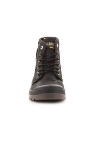 Buty do chodzenia unisex Palladium Pampa HI Wax. Wysokość cholewki: za kostkę. Zapięcie: sznurówki. Kolor: brązowy. Materiał: guma, syntetyk, materiał. Szerokość cholewki: normalna. Sport: turystyka piesza