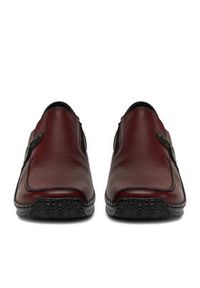 Rieker Półbuty L1759-30 Bordowy. Kolor: czerwony. Materiał: skóra #6