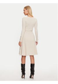 Marciano Guess Sukienka dzianinowa Luna 4BGK00 5613Z Écru Regular Fit. Materiał: wiskoza