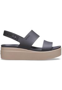 Crocs Brooklyn Low Wedge. Kolor: zielony, wielokolorowy, brązowy