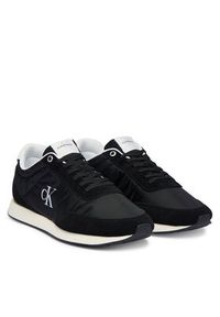 Calvin Klein Jeans Sneakersy Retro Runner Ess Mix Mat YM0YM01361 Czarny. Kolor: czarny. Materiał: materiał #2