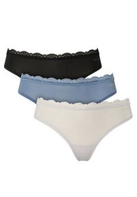 Calvin Klein Underwear Komplet stringów LV00QD5300 Kolorowy. Materiał: syntetyk. Wzór: kolorowy #5