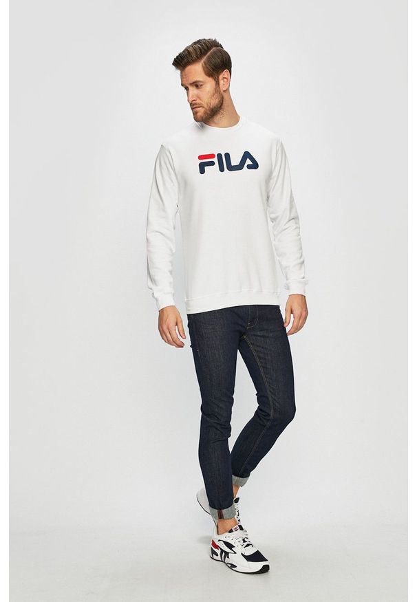 Fila - Bluza. Okazja: na co dzień. Kolor: biały. Wzór: nadruk. Styl: casual