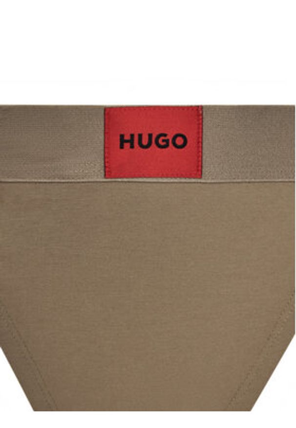 Hugo - HUGO Stringi String Red Label 50492326 Brązowy. Kolor: brązowy. Materiał: bawełna
