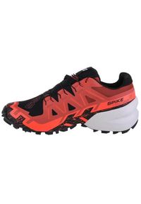 salomon - Buty do biegania męskie Salomon Spikecross 6 Gtx. Zapięcie: sznurówki. Kolor: czerwony. Materiał: tkanina. Szerokość cholewki: normalna