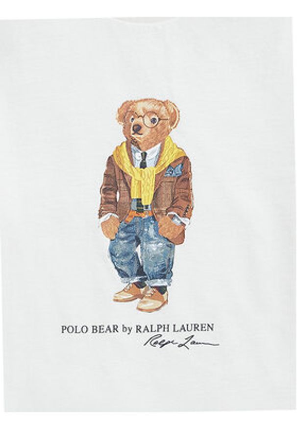Polo Ralph Lauren T-Shirt 710P07346001 Biały Regular Fit. Typ kołnierza: polo. Kolor: biały. Materiał: bawełna
