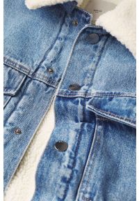 Mango Man - Kurtka jeansowa Wasp. Okazja: na co dzień. Kolor: niebieski. Materiał: jeans. Styl: casual #4