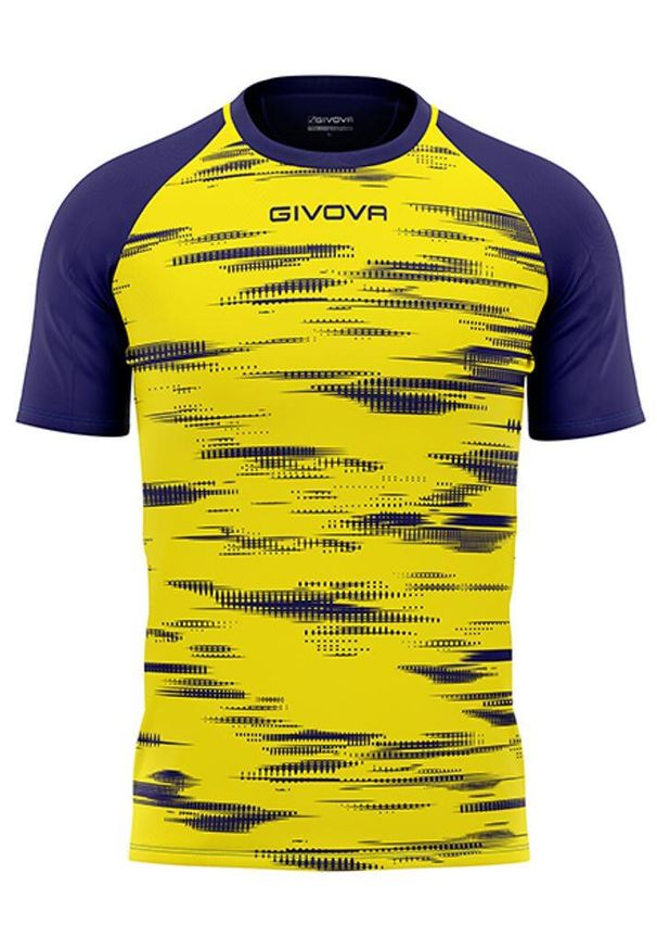 Givova Pixel Sport T-shirt - Komfort i Wydajność. Kolor: niebieski, żółty, wielokolorowy. Sport: piłka nożna
