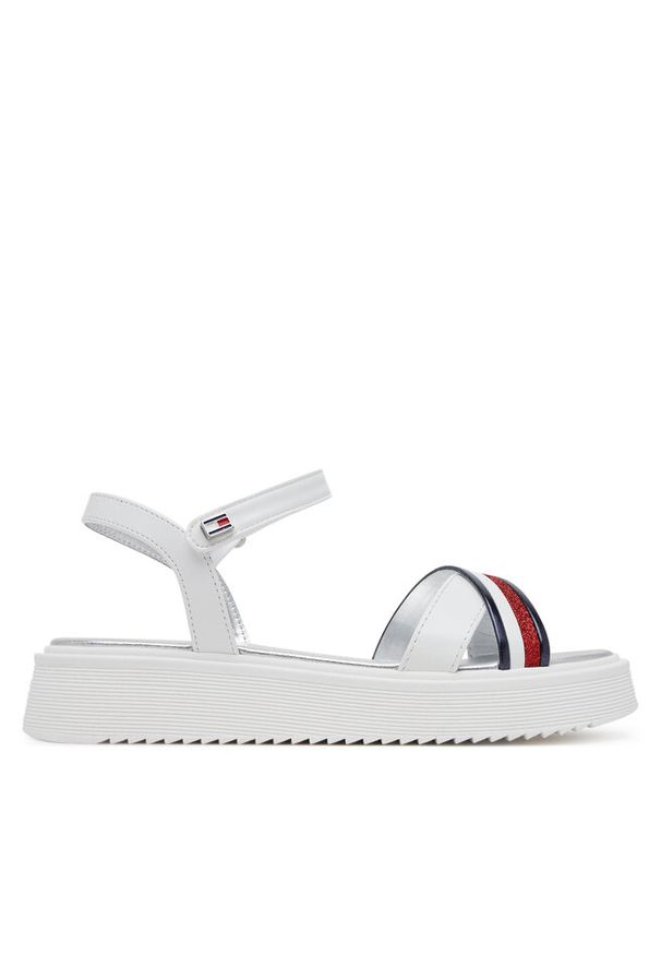 TOMMY HILFIGER - Sandały Tommy Hilfiger. Kolor: biały