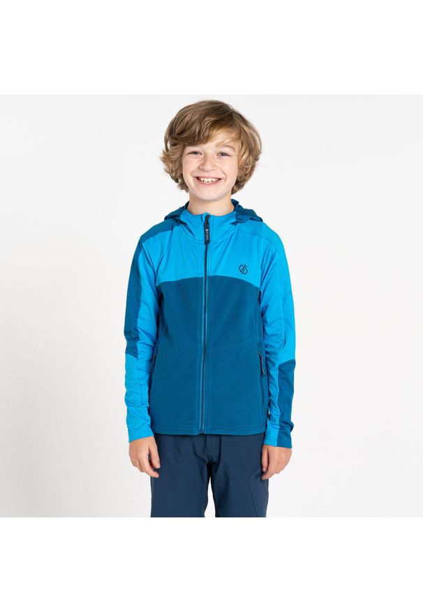 DARE 2B - Bluza turystyczna dziecięca Thriving Core Stretch. Kolor: niebieski, turkusowy, wielokolorowy. Materiał: materiał. Sezon: zima. Sport: narciarstwo