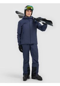 4f - 4F Kurtka narciarska membrana 5000 męska - granatowa XL. Kolor: niebieski. Materiał: poliester, materiał. Sezon: zima #2