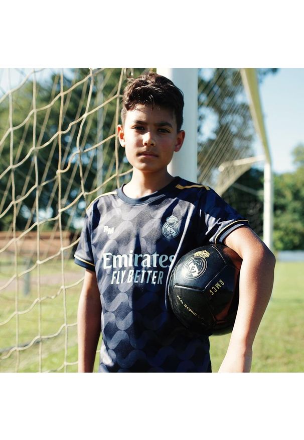 Koszulka piłkarska dla dzieci Real Madrid Away 23/24. Kolor: niebieski. Sport: piłka nożna
