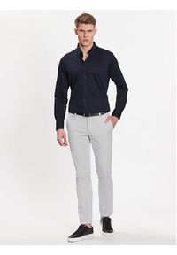 BOSS - Boss Koszula 50469378 Granatowy Regular Fit. Kolor: niebieski. Materiał: bawełna, syntetyk