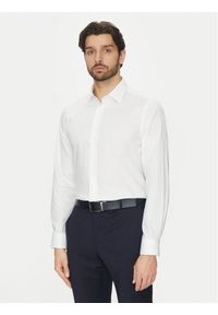 Michael Kors Koszula MK0DS01501 Biały Slim Fit. Kolor: biały. Materiał: bawełna