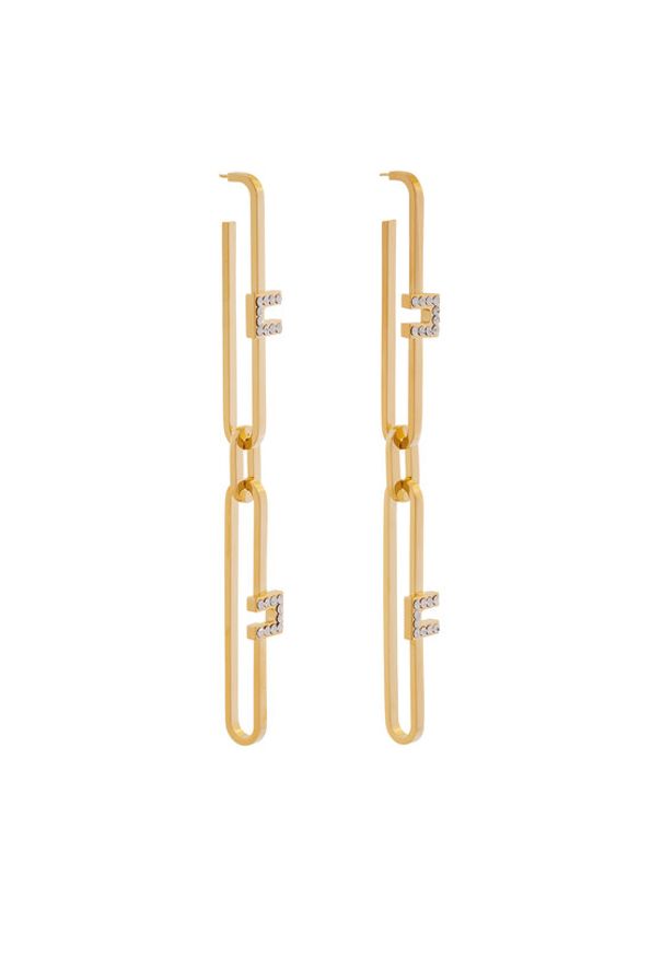 Elisabetta Franchi Kolczyki OR-12M-52E2-V260 Złoty. Materiał: metalowe. Kolor: złoty