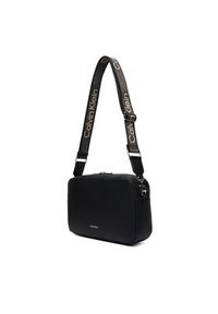 Calvin Klein Torebka Webbing 2X Strap Lg Camera Bag LV04F3642G Czarny. Kolor: czarny. Materiał: skórzane #4
