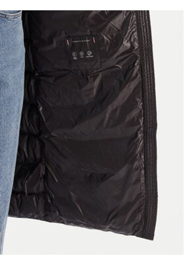 TOMMY HILFIGER - Tommy Hilfiger Kurtka puchowa Gloss WW0WW47356 Czarny Regular Fit. Kolor: czarny. Materiał: syntetyk