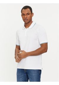 Guess Polo M4GP60 K7O64 Biały Slim Fit. Typ kołnierza: polo. Kolor: biały. Materiał: bawełna #1