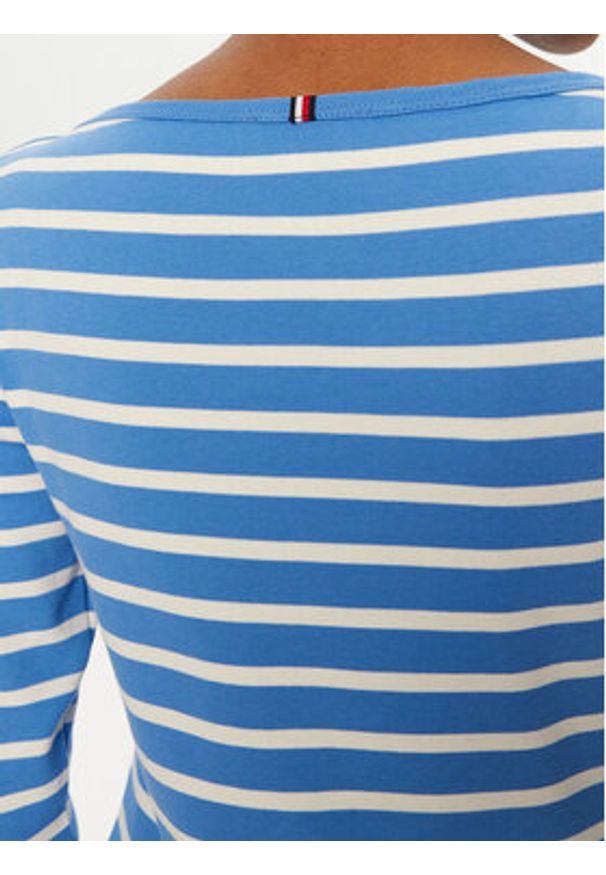TOMMY HILFIGER - Tommy Hilfiger Bluzka New Cody WW0WW40589 Niebieski Slim Fit. Kolor: niebieski. Materiał: bawełna