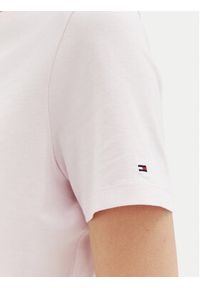 TOMMY HILFIGER - Tommy Hilfiger T-Shirt WW0WW45428 Różowy Regular Fit. Kolor: różowy. Materiał: bawełna