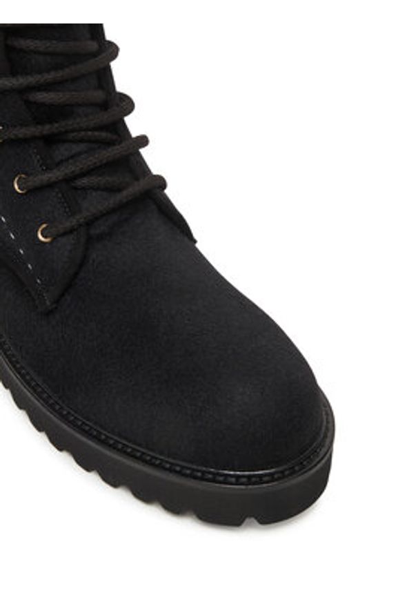 Max Mara Trzewiki Bakerzipwk 25247960126 Czarny. Kolor: czarny. Materiał: materiał