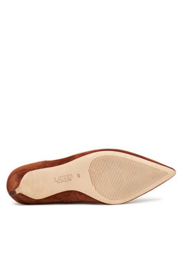 Lauren Ralph Lauren - LAUREN RALPH LAUREN Kozaki 802967811003 Brązowy. Kolor: brązowy. Materiał: skóra, zamsz