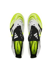 Adidas - adidas Buty do piłki nożnej Predator League Fold-Over Tongue JI1111 Biały. Kolor: biały. Materiał: skóra