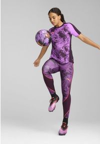 Puma - Damska koszulka piłkarska individualBLAZE PUMA Midnight Plum Purple. Kolor: fioletowy. Wzór: nadruk. Sport: piłka nożna