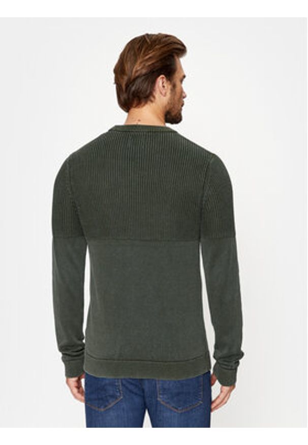 Jack & Jones - Jack&Jones Sweter 12236265 Zielony Regular Fit. Kolor: zielony. Materiał: bawełna