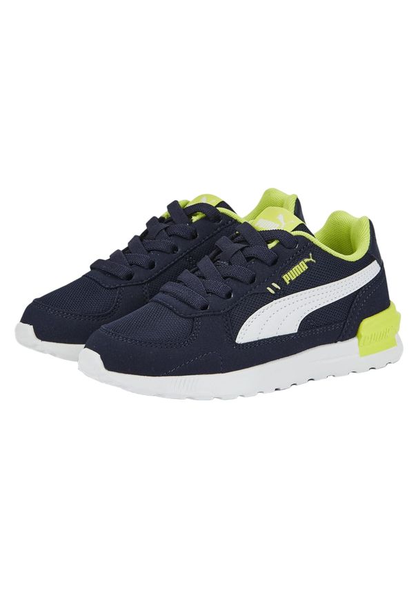 Puma - Buty Treningowe Dla Dzieci/dzieci Graviton Ac Ps. Kolor: niebieski, wielokolorowy, zielony. Sezon: zima